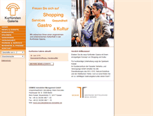 Tablet Screenshot of kurfuersten-galerie.de